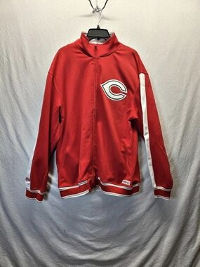 Cincinnati Reds Starter Red & White Jacket Size Large